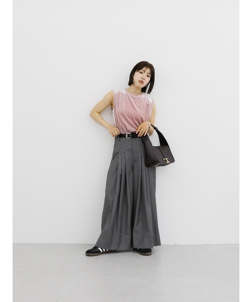 Katrin TOKYO(カトリーントーキョー)の「velour sleeveless tops(Tシャツ/カットソー・レディース・イエロー/ブラック/ピンク・FREE/XS)」の21枚目の写真