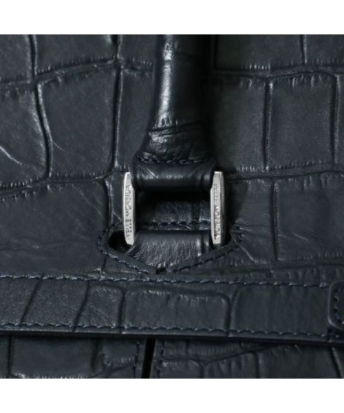 PELLE MORBIDA（ペッレモルビダ）の「Maiden Voyage（メイデンヴォヤージュ） MB025AELE-ボストンバッグ（ボストンバッグ・メンズ・ブラック/ネイビー・FREE）」の22枚目の写真