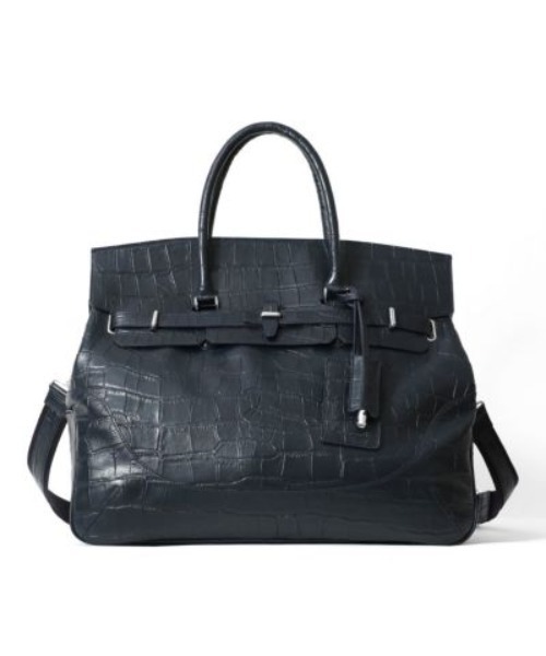 PELLE MORBIDA（ペッレモルビダ）の「Maiden Voyage（メイデンヴォヤージュ） MB025AELE-ボストンバッグ（ボストンバッグ・メンズ・ブラック/ネイビー・FREE）」の19枚目の写真
