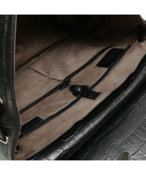 PELLE MORBIDA（ペッレモルビダ）の「Maiden Voyage（メイデンヴォヤージュ） MB025AELE-ボストンバッグ（ボストンバッグ・メンズ・ブラック/ネイビー・FREE）」の14枚目の写真
