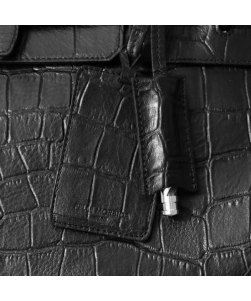 PELLE MORBIDA（ペッレモルビダ）の「Maiden Voyage（メイデンヴォヤージュ） MB025AELE-ボストンバッグ（ボストンバッグ・メンズ・ブラック/ネイビー・FREE）」の8枚目の写真