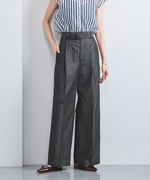 UNITED ARROWS | ダンガリー タック ベルト ワイドパンツ(その他パンツ)
