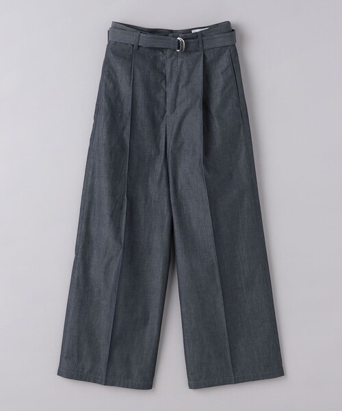 UNITED ARROWS（ユナイテッドアローズ）の「ダンガリー タック ベルト ワイドパンツ（その他パンツ・レディース・ネイビー/ブラック・38/36）」の11枚目の写真