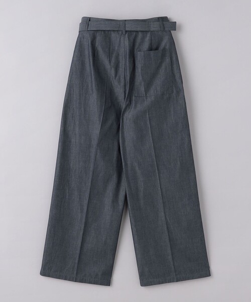 UNITED ARROWS（ユナイテッドアローズ）の「ダンガリー タック ベルト ワイドパンツ（その他パンツ・レディース・ネイビー/ブラック・38/36）」の12枚目の写真