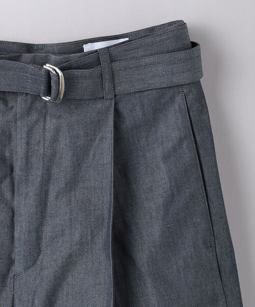 UNITED ARROWS（ユナイテッドアローズ）の「ダンガリー タック ベルト ワイドパンツ（その他パンツ・レディース・ネイビー/ブラック・38/36）」の13枚目の写真