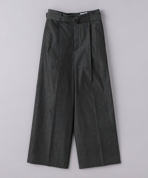 UNITED ARROWS（ユナイテッドアローズ）の「ダンガリー タック ベルト ワイドパンツ（その他パンツ・レディース・ネイビー/ブラック・38/36）」の19枚目の写真