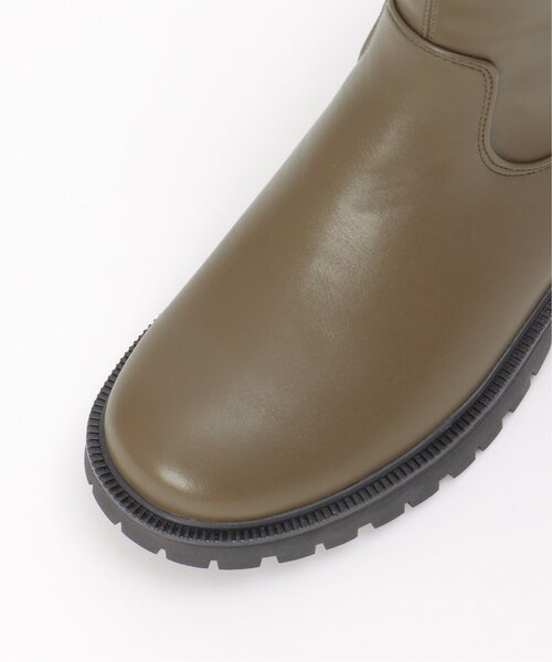 ikka(イッカ)の「PUストレッチトラックソールブーツ(ブーツ・レディース・ブラック/オフホワイト/ライム・M/L)」の15枚目の写真