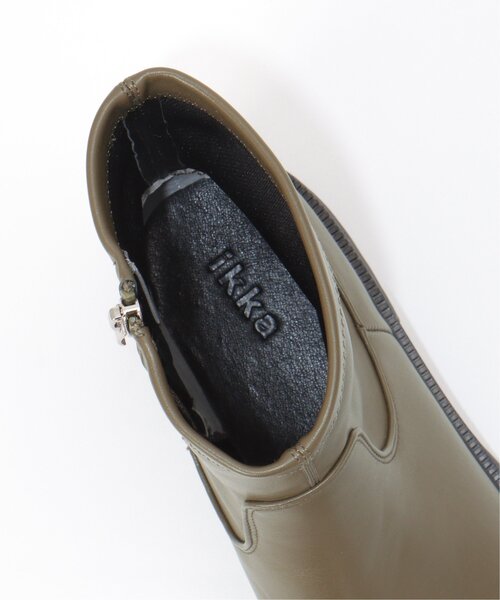 ikka(イッカ)の「PUストレッチトラックソールブーツ(ブーツ・レディース・ブラック/オフホワイト/ライム・M/L)」の20枚目の写真