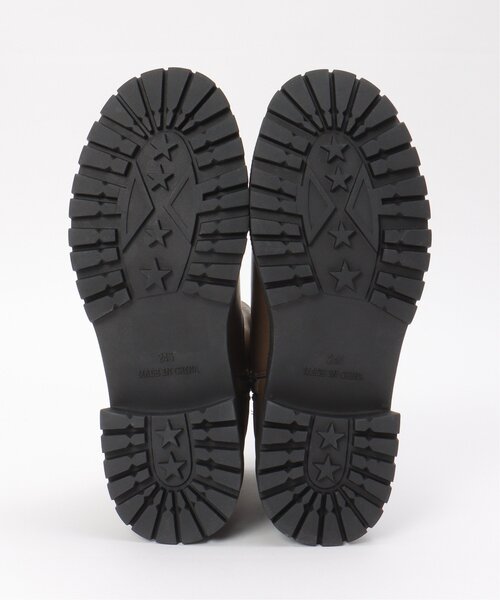 ikka(イッカ)の「PUストレッチトラックソールブーツ(ブーツ・レディース・ブラック/オフホワイト/ライム・M/L)」の18枚目の写真