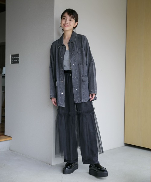 URBAN RESEARCH ROSSO WOMEN（アーバンリサーチ　ロッソ）の「チュールスカート（スカート・レディース・グレー/ブラック・FREE）」の11枚目の写真