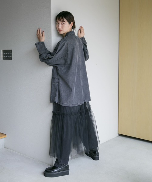 URBAN RESEARCH ROSSO WOMEN（アーバンリサーチ　ロッソ）の「チュールスカート（スカート・レディース・グレー/ブラック・FREE）」の12枚目の写真