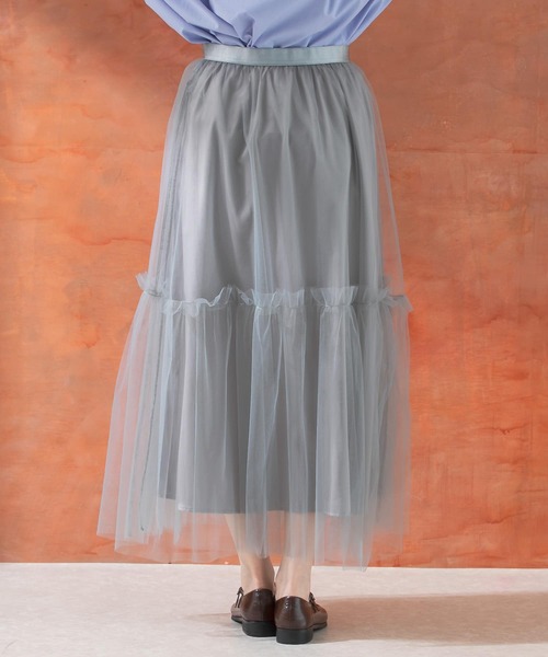 URBAN RESEARCH ROSSO WOMEN（アーバンリサーチ　ロッソ）の「チュールスカート（スカート・レディース・グレー/ブラック・FREE）」の18枚目の写真