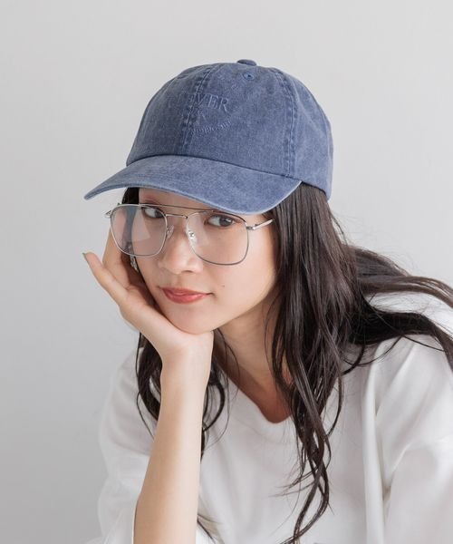 LOWRYS FARM(ローリーズファーム)の「ウォッシュドCAP 137702(キャップ・レディース・グレー/ブルー・FREE)」の4枚目の写真