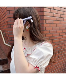 PINK HOUSE（ピンクハウス）の「フルーツ刺繍フリルワンピース