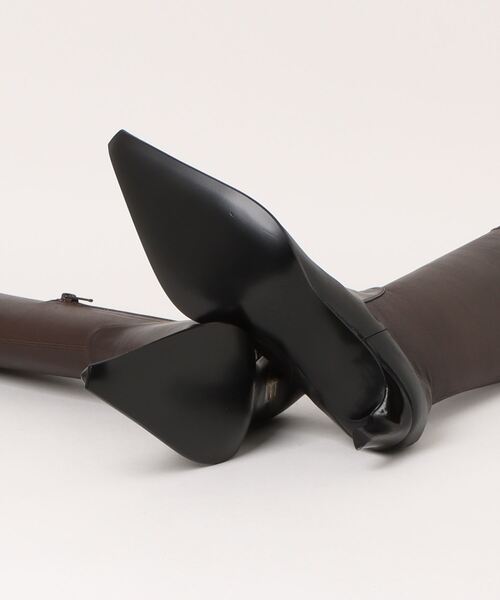 KENZO(ケンゾー)の「'KENZO Reia' ニーハイ ヒール ブーツ イン ラムスキン レザー(ブーツ・レディース・グレー系その他・38/37)」の2枚目の写真