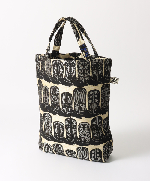 Bindu ウエスタンブーツ柄 トートバッグ　ビンドゥ　ジャカードトートバッグ Bindu / ビンドゥー TOTE BOOTS（トートバッグ）｜417 EDIFICE（フォー