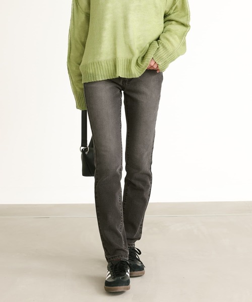 n'OrLABEL(ノアールレーベル)の「『ストレッチフィットスキニーデニム』(デニムパンツ・レディース・インディゴブルー/サックスブルー/ブラック系その他・3L/LL/L/M/S)」の2枚目の写真