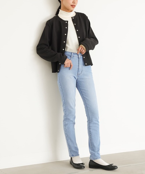 n'OrLABEL(ノアールレーベル)の「『ストレッチフィットスキニーデニム』(デニムパンツ・レディース・インディゴブルー/サックスブルー/ブラック系その他・3L/LL/L/M/S)」の3枚目の写真