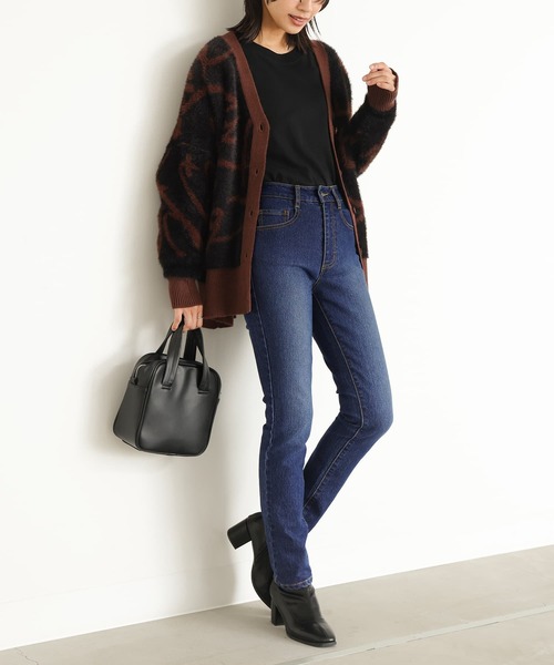 n'OrLABEL(ノアールレーベル)の「『ストレッチフィットスキニーデニム』(デニムパンツ・レディース・インディゴブルー/サックスブルー/ブラック系その他・3L/LL/L/M/S)」の7枚目の写真