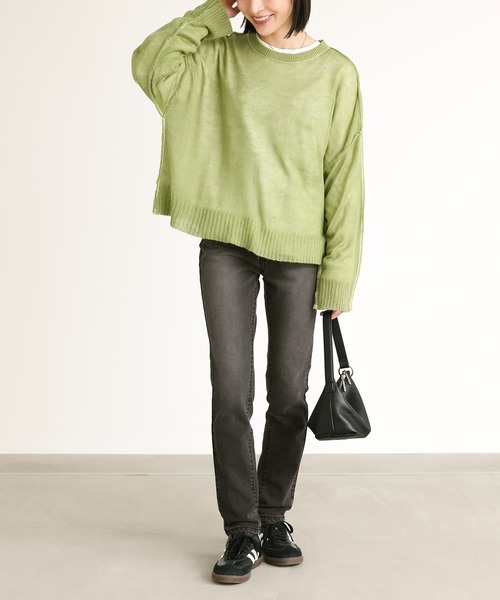 n'OrLABEL(ノアールレーベル)の「『ストレッチフィットスキニーデニム』(デニムパンツ・レディース・インディゴブルー/サックスブルー/ブラック系その他・3L/LL/L/M/S)」の16枚目の写真