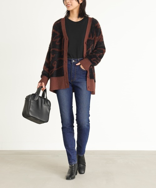 n'OrLABEL(ノアールレーベル)の「『ストレッチフィットスキニーデニム』(デニムパンツ・レディース・インディゴブルー/サックスブルー/ブラック系その他・3L/LL/L/M/S)」の8枚目の写真