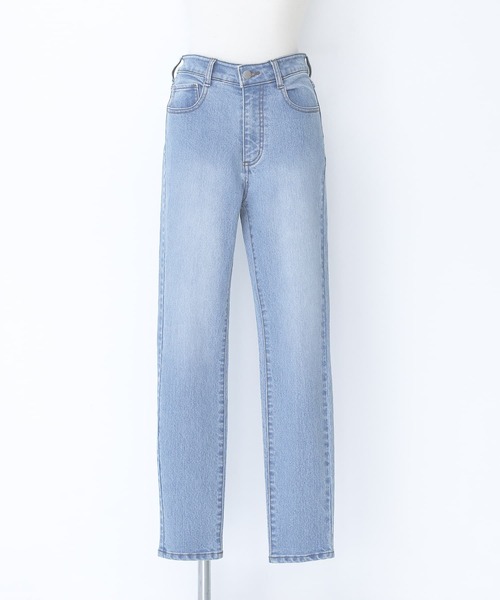 n'OrLABEL(ノアールレーベル)の「『ストレッチフィットスキニーデニム』(デニムパンツ・レディース・インディゴブルー/サックスブルー/ブラック系その他・3L/LL/L/M/S)」の9枚目の写真