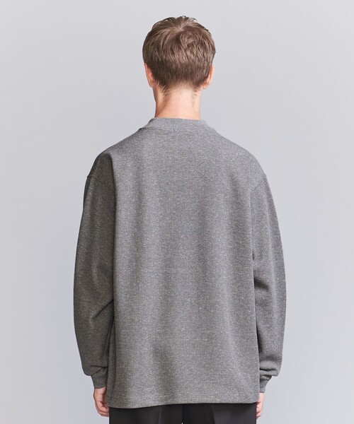 BEAUTY&YOUTH UNITED ARROWS（ビューティーアンドユースユナイテッドアローズ）の「ミックス ダブルフェイス モックネック カットソー（Tシャツ/カットソー・メンズ・オフホワイト/グレー/ダークグレー・S/M/L/XL）」の14枚目の写真