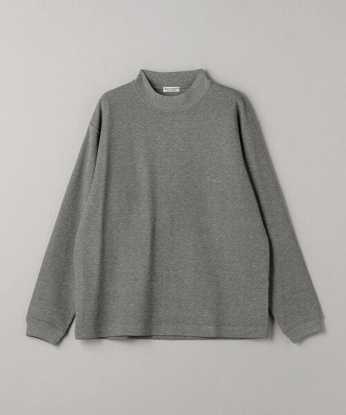 BEAUTY&YOUTH UNITED ARROWS（ビューティーアンドユースユナイテッドアローズ）の「ミックス ダブルフェイス モックネック カットソー（Tシャツ/カットソー・メンズ・オフホワイト/グレー/ダークグレー・S/M/L/XL）」の15枚目の写真