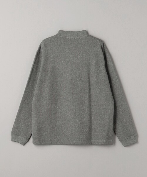 BEAUTY&YOUTH UNITED ARROWS（ビューティーアンドユースユナイテッドアローズ）の「ミックス ダブルフェイス モックネック カットソー（Tシャツ/カットソー・メンズ・オフホワイト/グレー/ダークグレー・S/M/L/XL）」の4枚目の写真