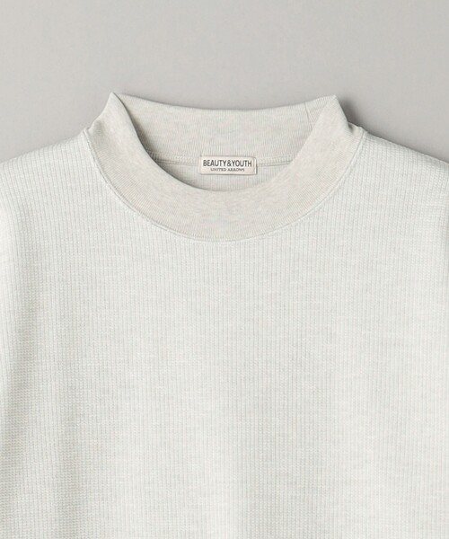 BEAUTY&YOUTH UNITED ARROWS（ビューティーアンドユースユナイテッドアローズ）の「ミックス ダブルフェイス モックネック カットソー（Tシャツ/カットソー・メンズ・オフホワイト/グレー/ダークグレー・S/M/L/XL）」の20枚目の写真