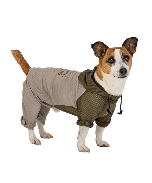 MANDARINE BROTHERS(マンダリンブラザーズ)の「インセクトシールドメッシュスーツ/小型犬(ペットウェア・レディース・イエロー/カーキ・M/MD/L)」の6枚目の写真
