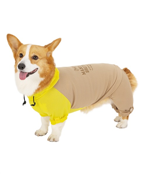 MANDARINE BROTHERS(マンダリンブラザーズ)の「インセクトシールドメッシュスーツ/小型犬(ペットウェア・レディース・イエロー/カーキ・M/MD/L)」の7枚目の写真