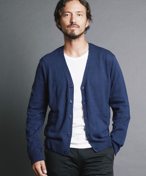 Magine(マージン)の「【SELECT】IR:CASHMERE TOUCH ACRYLIC V/N CARDIGAN/カシミアタッチアクリルVNカーデ(カーディガン/ボレロ・メンズ・チャコールグレー/ネイビー/ブラック/ブルー・M/L)」の13枚目の写真
