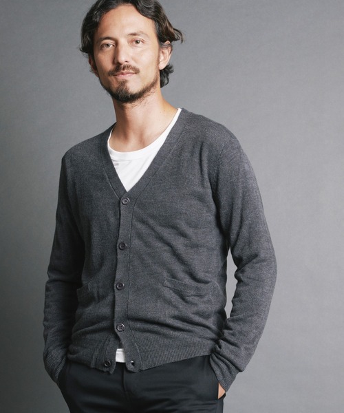 Magine(マージン)の「【SELECT】IR:CASHMERE TOUCH ACRYLIC V/N CARDIGAN/カシミアタッチアクリルVNカーデ(カーディガン/ボレロ・メンズ・チャコールグレー/ネイビー/ブラック/ブルー・M/L)」の9枚目の写真