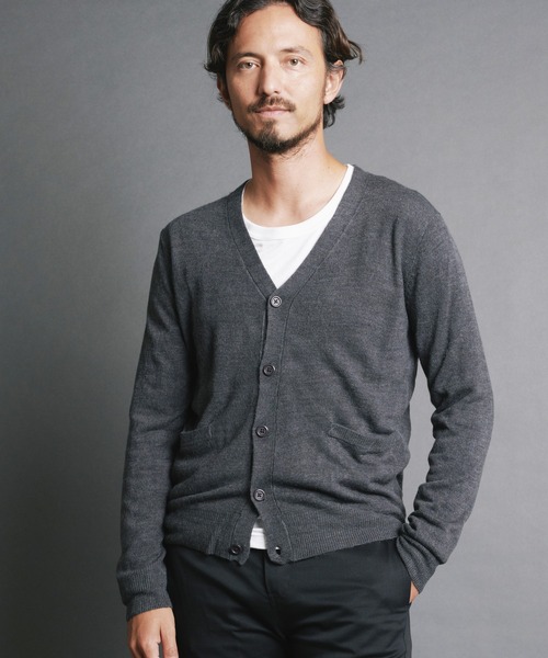 Magine(マージン)の「【SELECT】IR:CASHMERE TOUCH ACRYLIC V/N CARDIGAN/カシミアタッチアクリルVNカーデ(カーディガン/ボレロ・メンズ・チャコールグレー/ネイビー/ブラック/ブルー・M/L)」の10枚目の写真