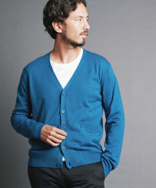 Magine(マージン)の「【SELECT】IR:CASHMERE TOUCH ACRYLIC V/N CARDIGAN/カシミアタッチアクリルVNカーデ(カーディガン/ボレロ・メンズ・チャコールグレー/ネイビー/ブラック/ブルー・M/L)」の19枚目の写真