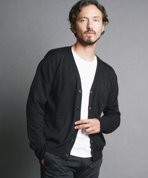 Magine(マージン)の「【SELECT】IR:CASHMERE TOUCH ACRYLIC V/N CARDIGAN/カシミアタッチアクリルVNカーデ(カーディガン/ボレロ・メンズ・チャコールグレー/ネイビー/ブラック/ブルー・M/L)」の7枚目の写真