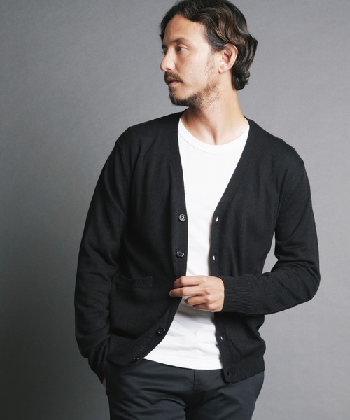 Magine(マージン)の「【SELECT】IR:CASHMERE TOUCH ACRYLIC V/N CARDIGAN/カシミアタッチアクリルVNカーデ(カーディガン/ボレロ・メンズ・チャコールグレー/ネイビー/ブラック/ブルー・M/L)」の8枚目の写真