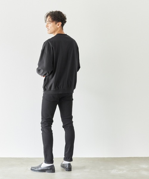 coca（coca）（コカ）の「【WEB限定セール】ミニ裏毛ワイドシルエットスウェット（スウェット・メンズ・オートミール/ライトグレー/ブラック/ライトブルー・M/L）」の13枚目の写真