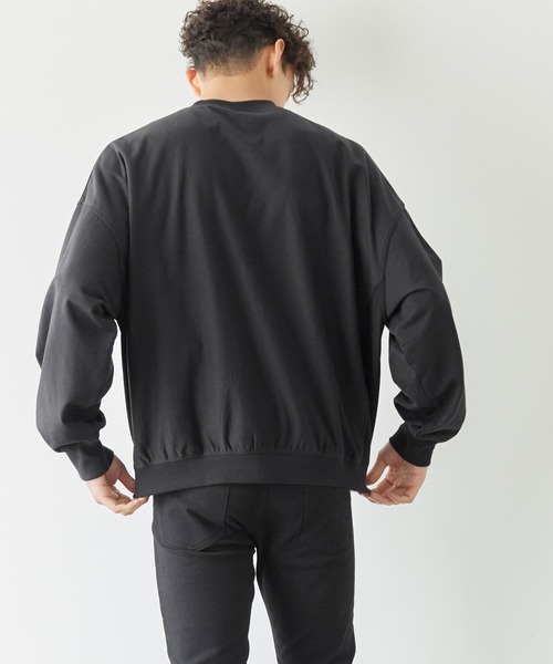 coca（coca）（コカ）の「【WEB限定セール】ミニ裏毛ワイドシルエットスウェット（スウェット・メンズ・オートミール/ライトグレー/ブラック/ライトブルー・M/L）」の14枚目の写真