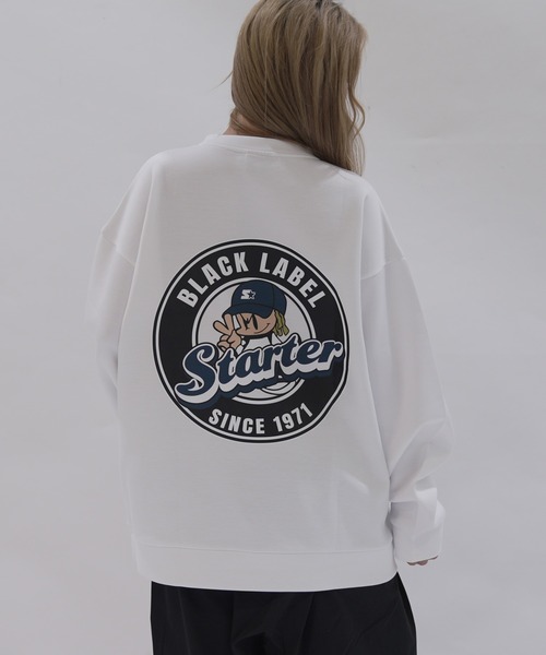 STARTER BLACK LABEL（スターターブラックレーベル）の「STARTER BLACK LABEL オーバーサイズバックプリントダンボールニットトレーナー（スウェット・メンズ・ホワイト/ブラック/ホワイト系/ホワイト系1/ブラック系/ブラック系1・XL/L/M）」の11枚目の写真