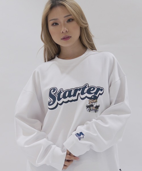 STARTER BLACK LABEL（スターターブラックレーベル）の「STARTER BLACK LABEL オーバーサイズバックプリントダンボールニットトレーナー（スウェット・メンズ・ホワイト/ブラック/ホワイト系/ホワイト系1/ブラック系/ブラック系1・XL/L/M）」の13枚目の写真