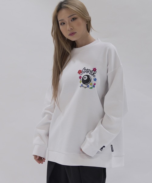 STARTER BLACK LABEL（スターターブラックレーベル）の「STARTER BLACK LABEL オーバーサイズバックプリントダンボールニットトレーナー（スウェット・メンズ・ホワイト/ブラック/ホワイト系/ホワイト系1/ブラック系/ブラック系1・XL/L/M）」の14枚目の写真