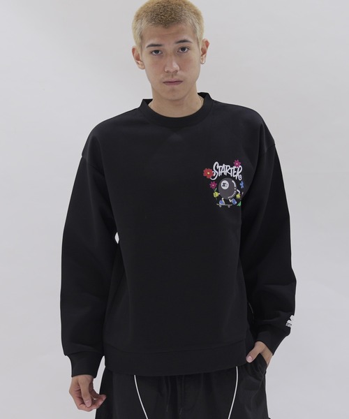 STARTER BLACK LABEL（スターターブラックレーベル）の「STARTER BLACK LABEL オーバーサイズバックプリントダンボールニットトレーナー（スウェット・メンズ・ホワイト/ブラック/ホワイト系/ホワイト系1/ブラック系/ブラック系1・XL/L/M）」の18枚目の写真