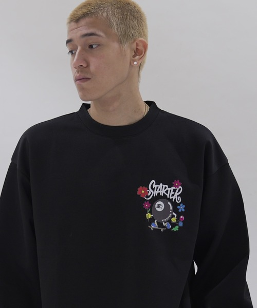 STARTER BLACK LABEL（スターターブラックレーベル）の「STARTER BLACK LABEL オーバーサイズバックプリントダンボールニットトレーナー（スウェット・メンズ・ホワイト/ブラック/ホワイト系/ホワイト系1/ブラック系/ブラック系1・XL/L/M）」の19枚目の写真