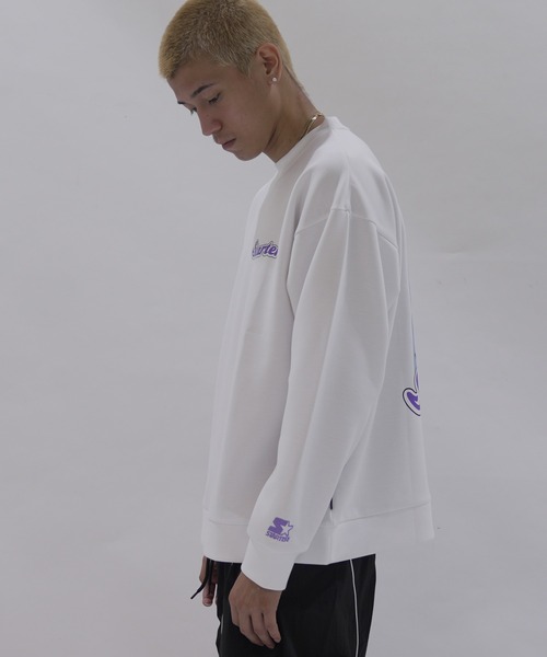 STARTER BLACK LABEL（スターターブラックレーベル）の「STARTER BLACK LABEL オーバーサイズバックプリントダンボールニットトレーナー（スウェット・メンズ・ホワイト/ブラック/ホワイト系/ホワイト系1/ブラック系/ブラック系1・XL/L/M）」の8枚目の写真