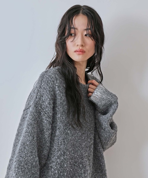 セール】箔プリントスリットニット（ニット/セーター）｜JUNRED