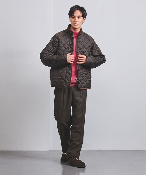 LAVENHAM（ラベンハム）の「【別注】＜LAVENHAM＞ キルティング ハリントンジャケット（ブルゾン・メンズ・ブラック/ダークブラウン・S/M/L）」の4枚目の写真