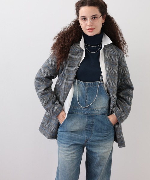 saloon（サルーン）の「SALOON(サルーン)/オーバーオール【手洗い可】（サロペット/オーバーオール・レディース・ブルー・FREE）」の7枚目の写真