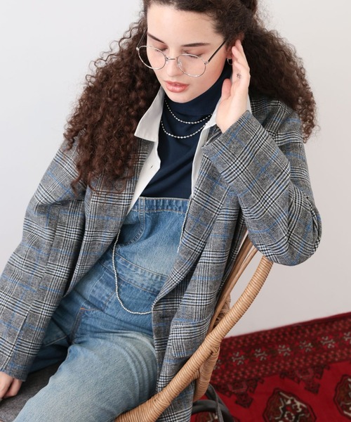 saloon（サルーン）の「SALOON(サルーン)/オーバーオール【手洗い可】（サロペット/オーバーオール・レディース・ブルー・FREE）」の4枚目の写真